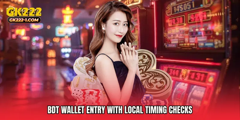 BDT wallet entry with local timing checks