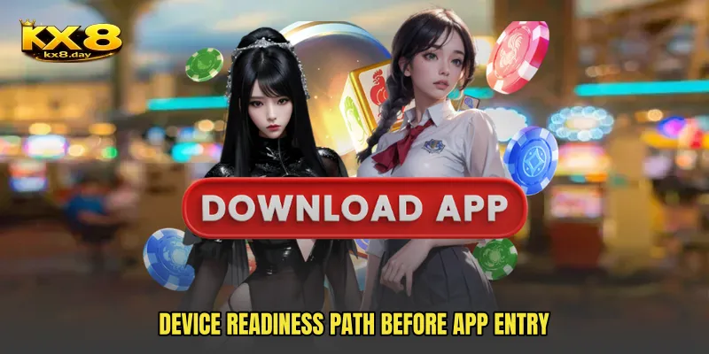 Device readiness path before app entry