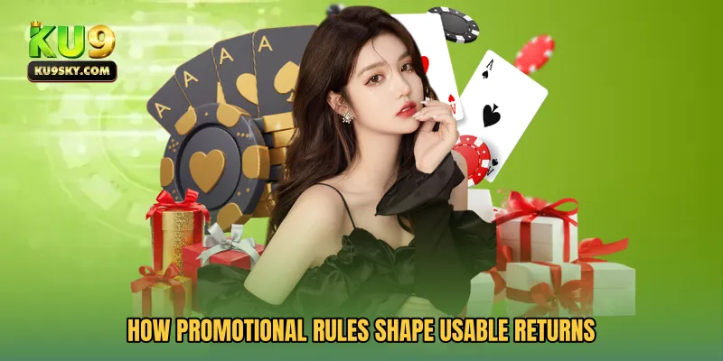 How promotional rules shape usable returns